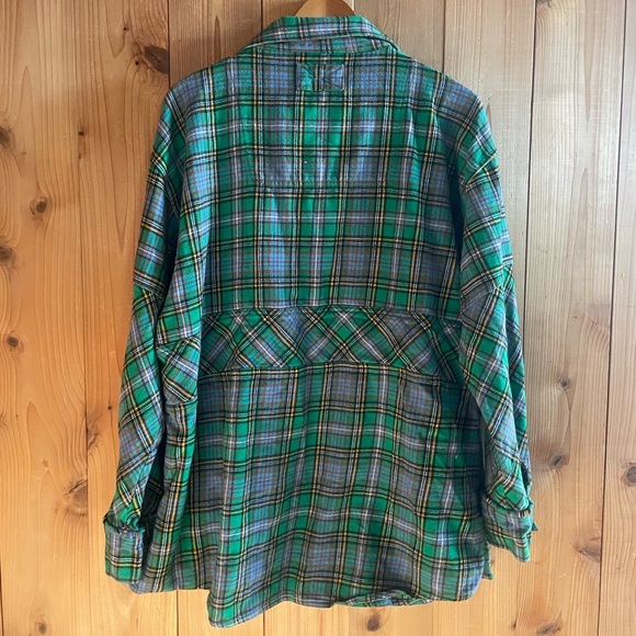 Free People We The Free Wind River Plaid Flannel Pullover Shacket - Picture 6 of 6